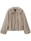 Twinset Cropped Jacket In Grey