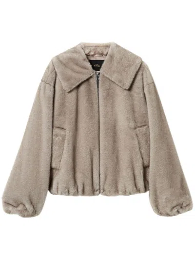 Twinset Cropped Jacket In Nude