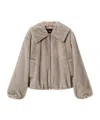 Twinset Cropped Jacket In Nude