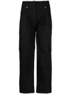 Twinset Cropped Straight-leg Trousers In Schwarz