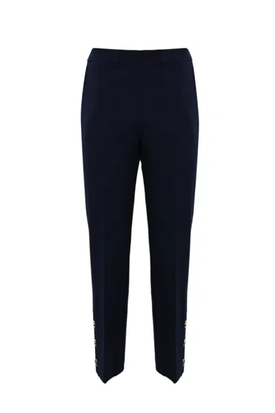 TWINSET CROPPED TROUSERS WITH OVAL T BUTTONS