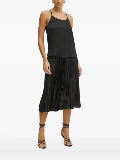 Twinset Cross-back Top In Black