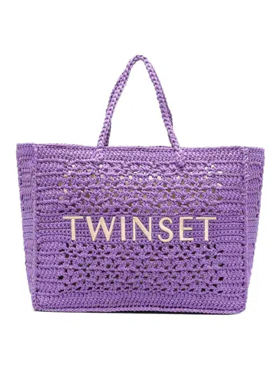 Twinset Crossbody Bag In Purple