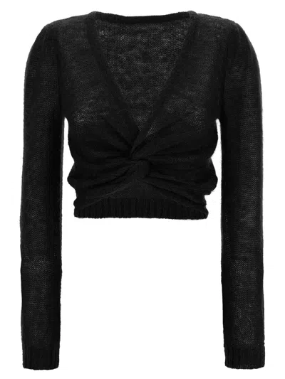 Twinset Crossed Mesh In Black