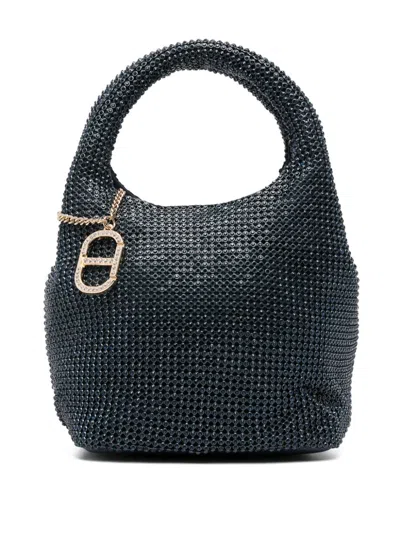 Twinset Crystal-embellished Mini Cag In Blue