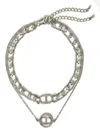 Twinset Crystal-embellished Necklace In Silver