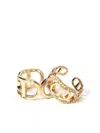 Twinset Crystal-embellished Ring Set In Gold