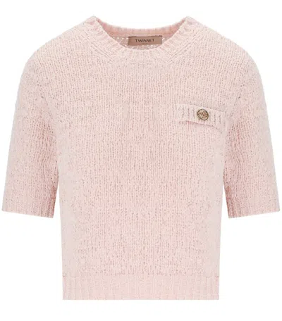 Twinset Cupcake Pink Cropped Top