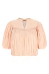 Twinset Curled Blouse In Pink