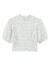 Twinset Twin-set Water Green Cotton Clothing Shirts In White