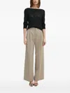 Twinset Cut-out Detail Sweater In Black