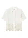 Twinset Cut-out Detailing Shirt In White