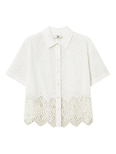 Twinset Cut-out Detailing Shirt In White