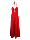 Twinset Twin-set Hibiscus Red Cotton Dresses In Red
