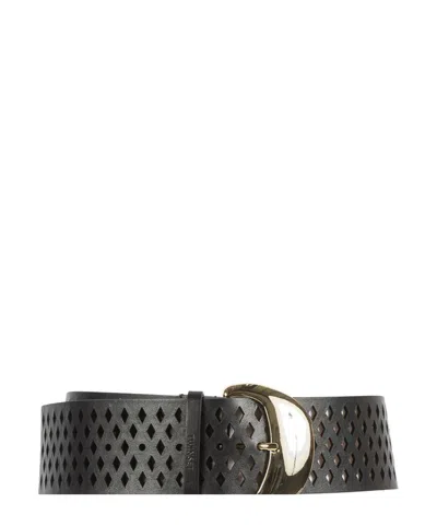 Twinset Cutout Buckle Belt In Red