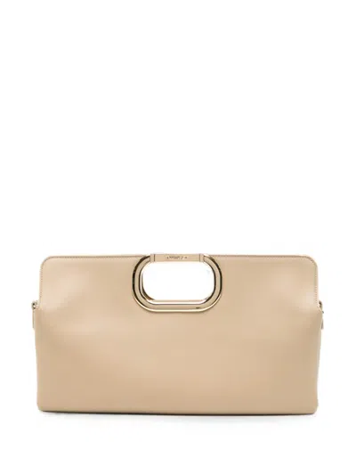 Twinset Cut-out Handle Tote Bag In Neutral