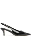 Twinset Pointed-toe Slingback Pumps In Black