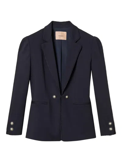 Twinset Decorative-button Blazer In Blue