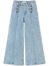 Twinset Decorative-button Jeans In Blue