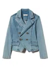 Twinset Denim Blazer In Blue