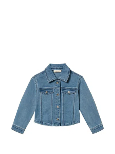 Twinset Kids' Denim Jacket In Blue