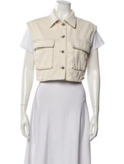 Pre-owned Twinset Denim Jacket In Neutral