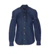 Twinset Twin-set Denim Shirt In Denim Medio
