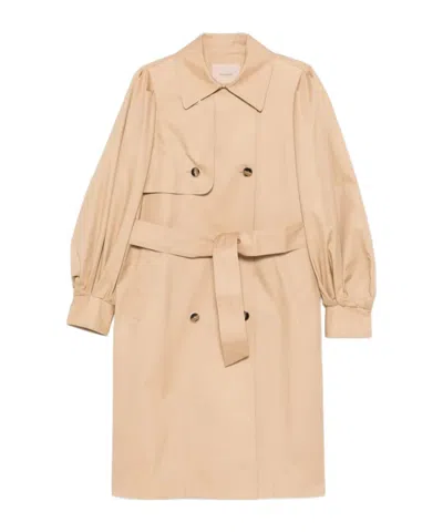 TWINSET DOUBLE-BREASTED BELTED COAT