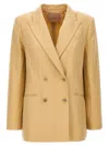 Twinset Double-breasted Blazer Blazer And Suits Beige In Beige