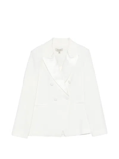 Twinset Kids' Double-breasted Blazer In White