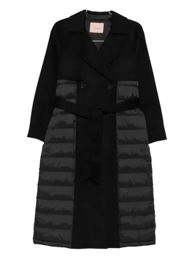 Twinset Coats In Black