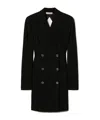 Twinset Twin-set Black Double-breasted Thigh-length Coat In Black