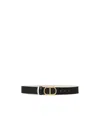 Twinset Double-sided Belt With Buckle In Black