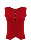 Twinset Oval T Knitted Top In Bordeaux