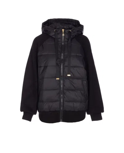 Twinset Down Jacket In Black