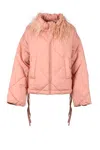 Twinset Down Jacket Polyester - Pink In Pink