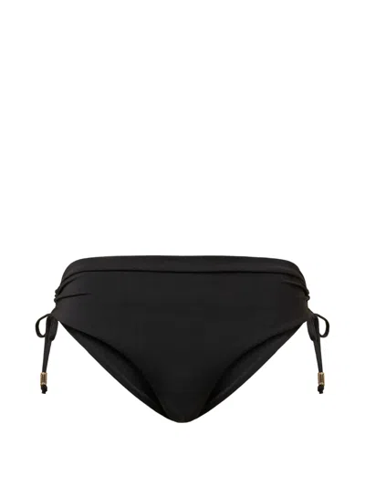 Twinset Drawstring Bikini Bottom In Black
