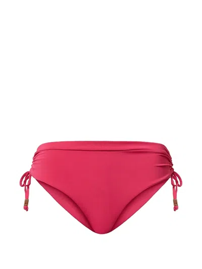 Twinset Drawstring Bikini Bottom In Red