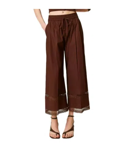 Twinset Drawstring Casual Pants In Multi