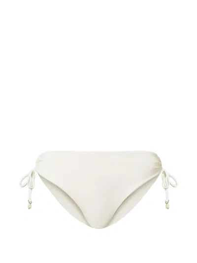 Twinset Drawstring-detail Bikini Bottoms In Yellow