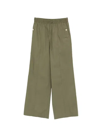 Twinset Drawstring Pants In Green