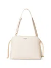 Twinset Drawstring Shoulder Bag In White