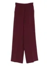Twinset Drawstring Trousers In Brown