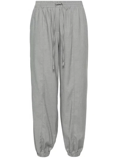 Twinset Drawstring Trousers In Grey