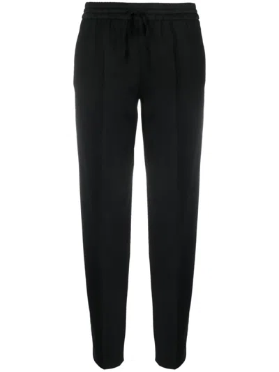Twinset Twin-set Black Trousers With Relaxed Fit And Design