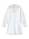 Twinset Robe Courte En Mousseline Avec Broderie