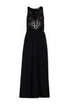 Twinset Crochet-panelled Maxi Dress