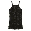 Twinset Boucl Short Dress With Embroidery In Black