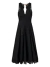 Twinset Twin-set Elegant Black Midi Dress