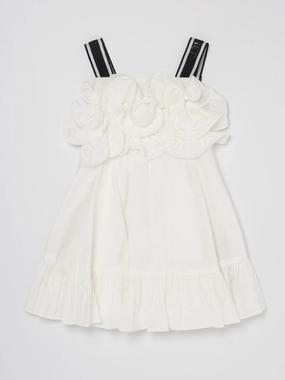Twinset Kids' Dress Dress In Bianco